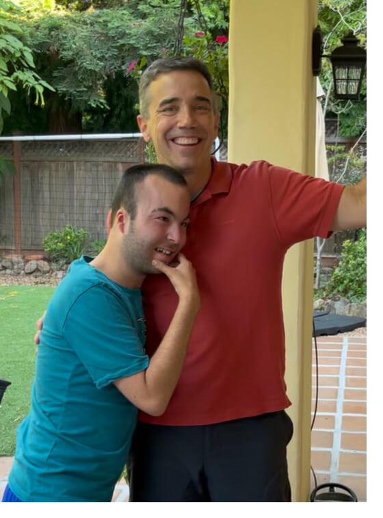 Germán (CEO) with Owen, who helped inspire Forma Health